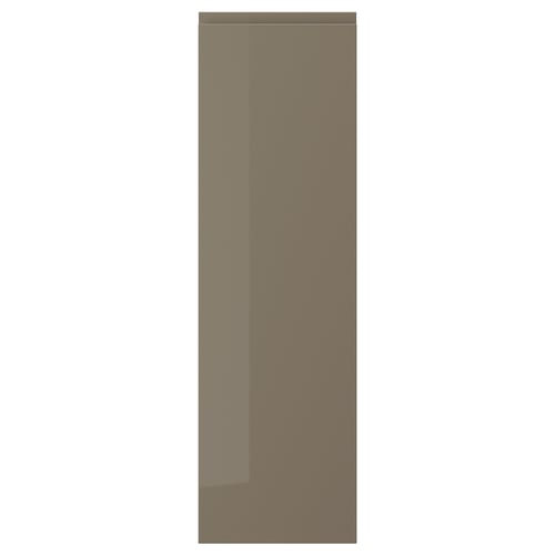 VOXTORP door: high gloss dark grey-brown, sleek & modern, rectangle shape with integrated handle.