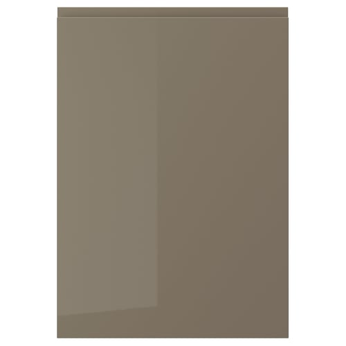 VOXTORP door, dark grey-brown gloss.