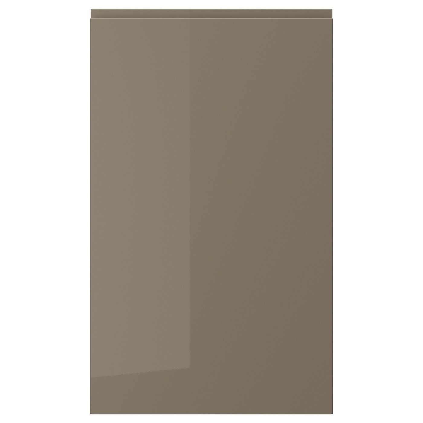 VOXTORP door, high gloss dark gray-brown, 24x40