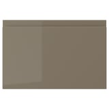 VOXTORP Drawer front, high gloss dark gray-brown, 15x10 "