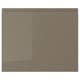 VOXTORP Drawer front, high gloss dark gray-brown, 18x15 "