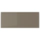 VOXTORP Drawer front, high gloss dark gray-brown, 24x10 "