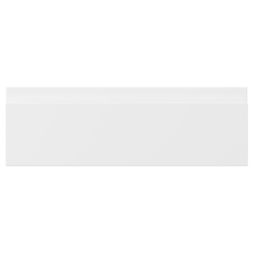 VOXTORP white modern kitchen drawer front, matt surface, rectangle shape.