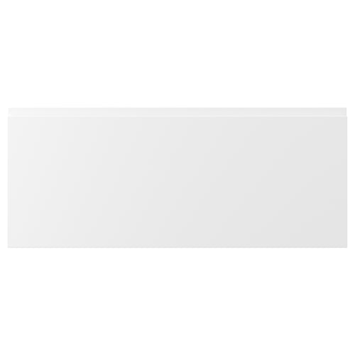 VOXTORP white kitchen drawer, modern matt finish, rectangular shape, minimalist design.