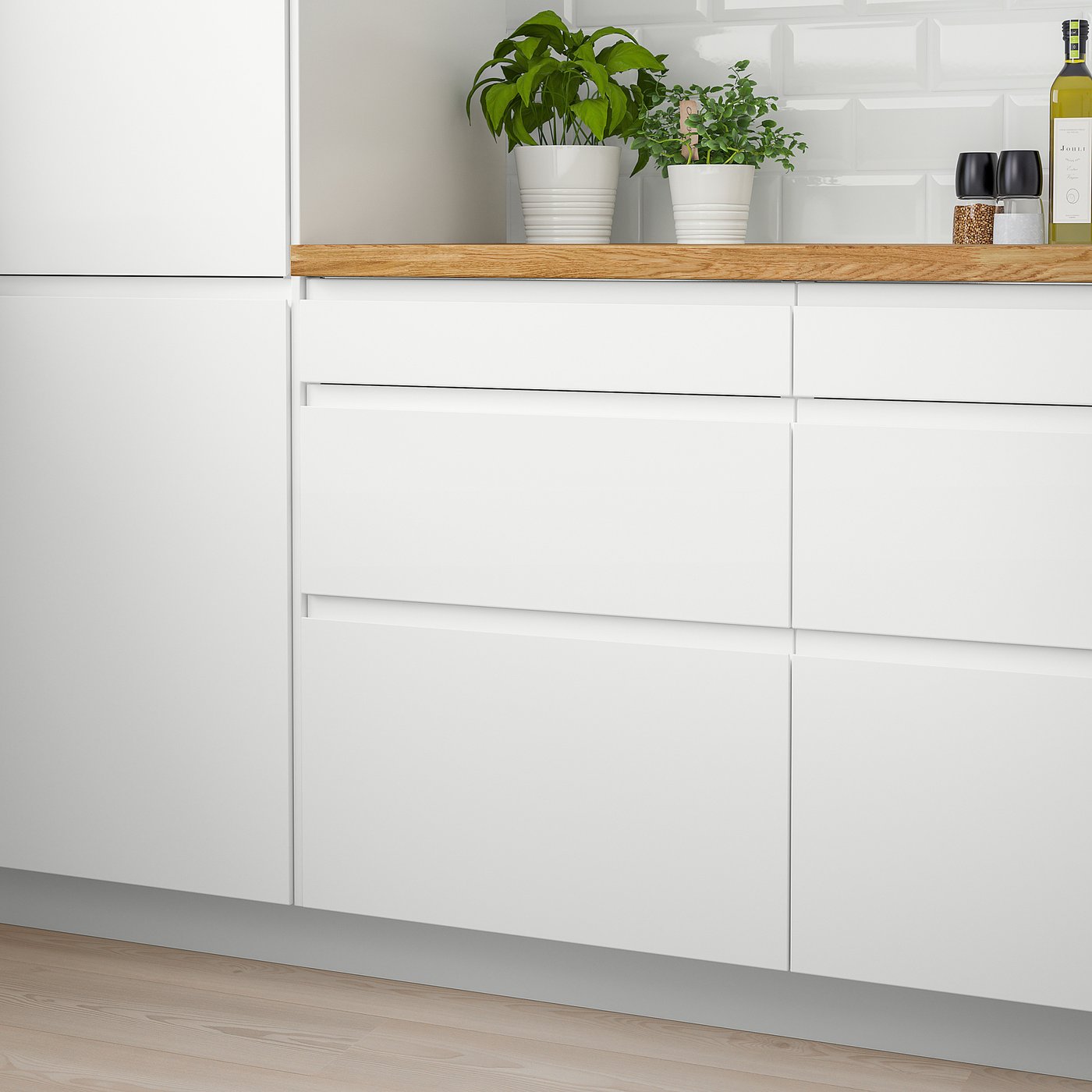 VOXTORP Drawer front, white matt white, 36x15