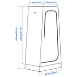 VUKU Wardrobe, white, 29 1/8x20 1/8x58 5/8 "