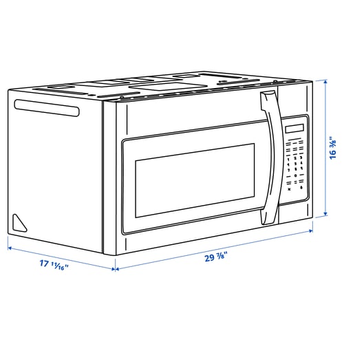 Illustration with measurements for the product: YGSBO.