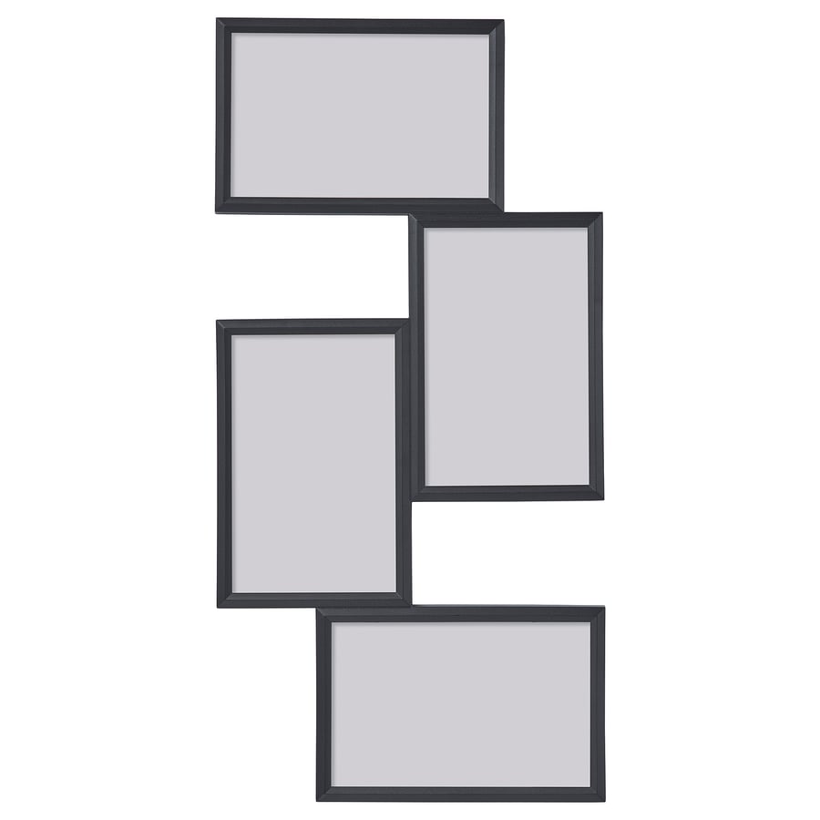 YLLEVAD Collage frame for 4 photos, black IKEA