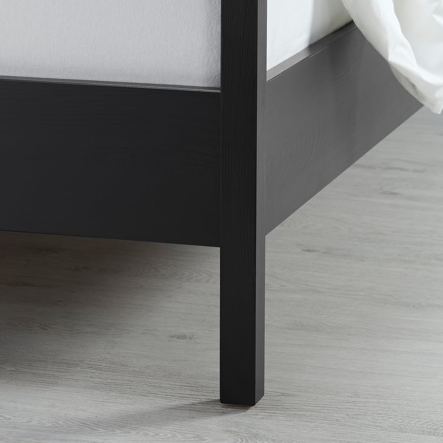 YTTERVÅG fourposter bed frame, black/Luröy, King IKEA
