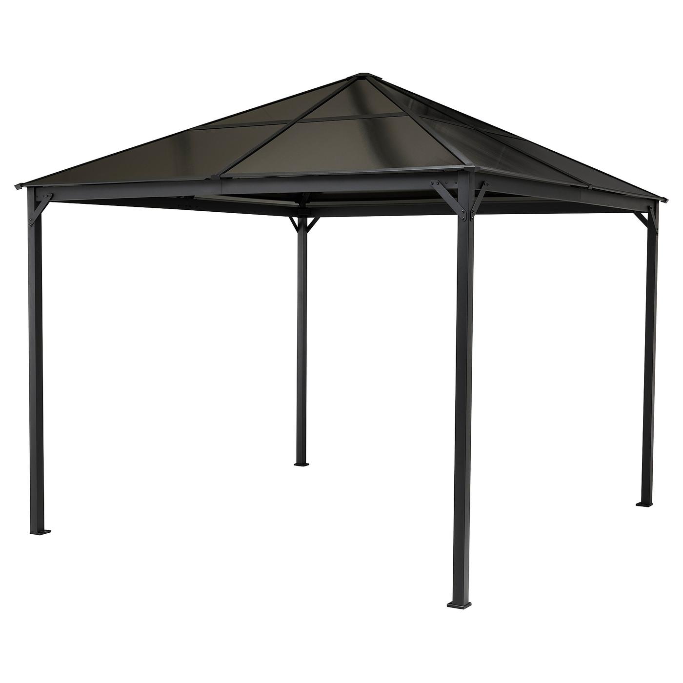 イケア　SEGLARÖ セグラロー / SVARTÖ スヴァルトー SEGLARÖ parasol, hanging with base anthracite/Svartö dark grey - IKEA