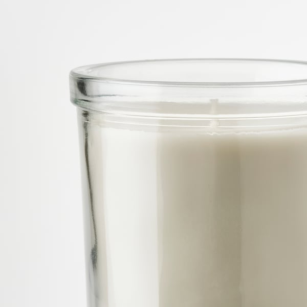 ADLAD Vela aromática recipiente de vidrio, Bosque escandinavo/blanco, 40 hr