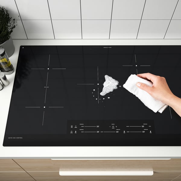 ÄLMESTAD Estufa de inducción, negro, 36 "