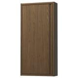 ÄNGSJÖN Gabinete de pared+puerta, marrón efecto de roble, 18x6x37 "