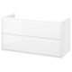 ÄNGSJÖN Mueble para baño+cajones, alto brillo blanco, 48x21x25 1/8 "