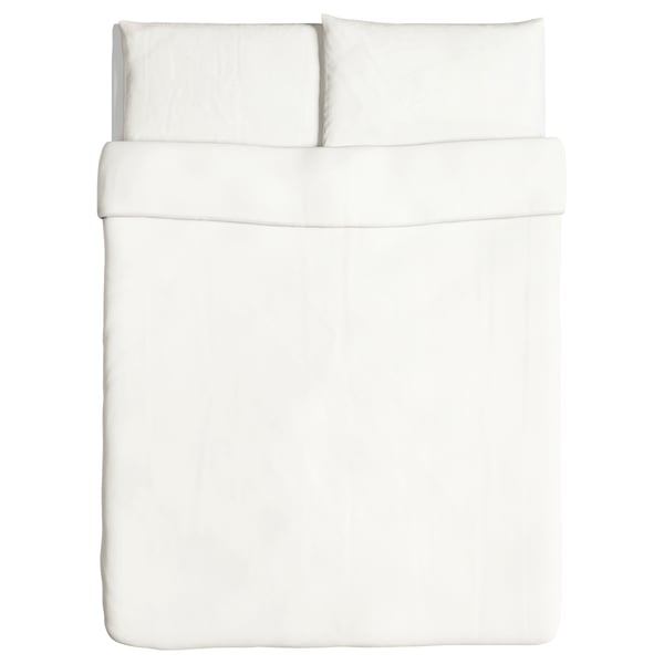 ÄNGSLILJA Funda nórdica+funda(s) de almohada, blanco, Tamaño Full/Queen (Doble/Queen)