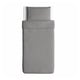 ÄNGSLILJA Funda nórdica+funda(s) de almohada, gris, Tamaño twin
