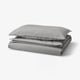 ÄNGSLILJA Funda nórdica+funda(s) de almohada, gris, Tamaño twin