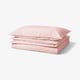 ÄNGSLILJA Funda nórdica+funda(s) de almohada, rosado claro, Tamaño twin