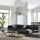 ÄPPLARYD Sofá 4 plazas+chaise longue, Gunnared negro/gris