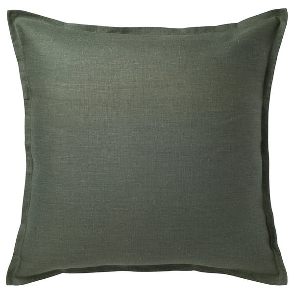 AINA Funda para cojín, gris-verde, 26x26 "