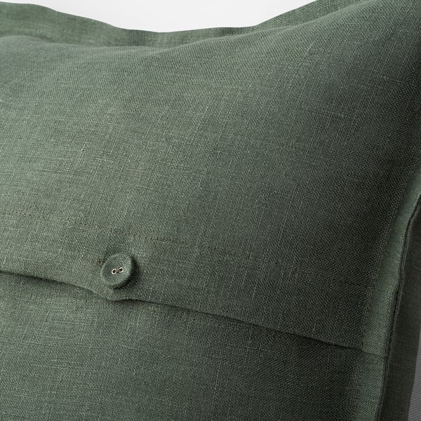 AINA Funda para cojín, gris-verde, 26x26 "