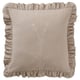 ÅKERNEJLIKA Funda para cojín, beige/bordado, 20x20 "