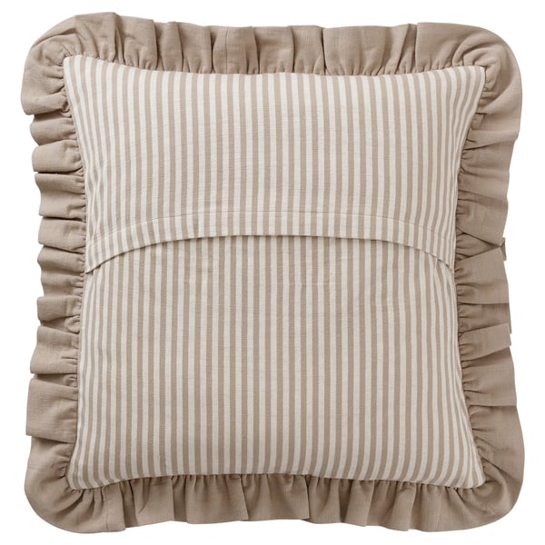 ÅKERNEJLIKA Funda para cojín, beige/bordado, 20x20 "