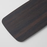 AKTERSKARP / BRUNALGER Ventilador techo+varilla extensión, efecto madera gris oscuro