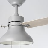 AKTERSTAGAD Abanico de techo+luz, efecto madera gris