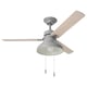 AKTERSTAGAD Abanico de techo+luz, efecto madera gris