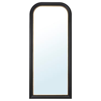 ALMARÖD Espejo, negro, 29 1/2x66 7/8 "