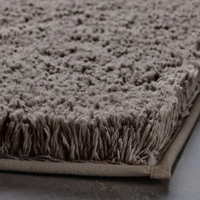 ALMTJÄRN Alfombra de baño, beige, 24x35 "