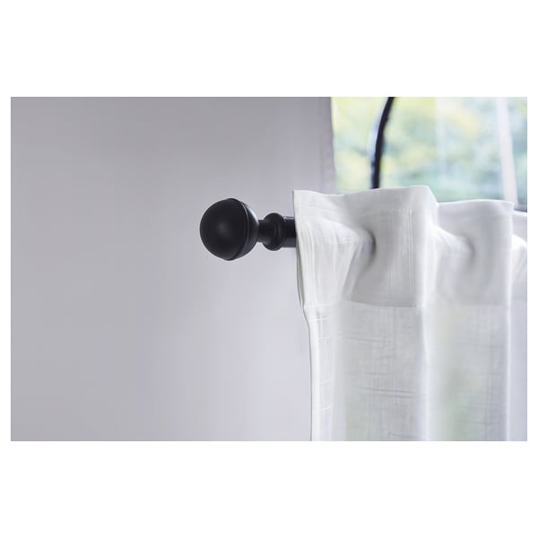 ALVARSTÅNDS Pomos de remate, 1 par, negro