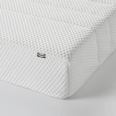 ÅSBYGDA Colchón espuma, firme/blanco, Tamaño queen