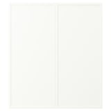 ASPUDDEN Puerta gabinete bajo esquina, 2pz, blanco mate, 13x30 "