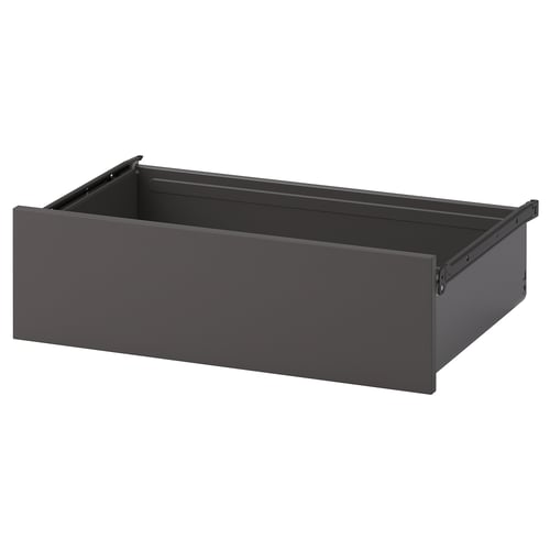 AURDAL Cajón, gris oscuro, 22x16 3/8x6 1/2 "
