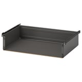 AURDAL Cajón sin frente, gris oscuro, 22 1/4x15 3/4 "