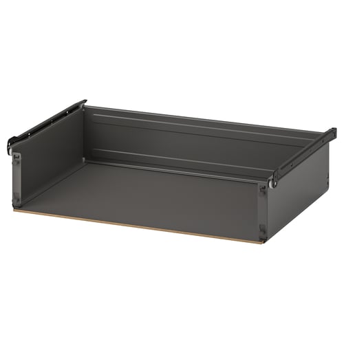 AURDAL Cajón sin frente, gris oscuro, 22 1/4x15 3/4 "