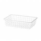 AURDAL Canasta de alambre, blanco, 22 1/4 "