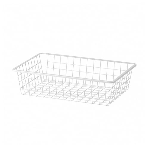 AURDAL Canasta de alambre, blanco, 22 1/4 "