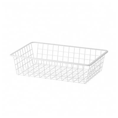 AURDAL Canasta de alambre, blanco, 22 1/4 "