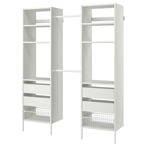 AURDAL Combinación de armario, blanco, 71 5/8-84 5/8x15 3/4x87 "