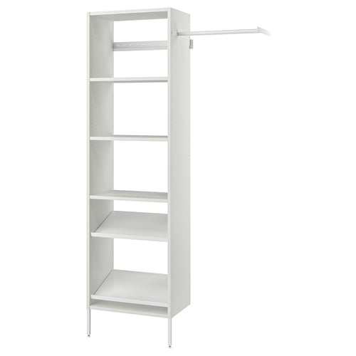 AURDAL Combinación de armario, blanco, 47-60x15 3/4x87 "