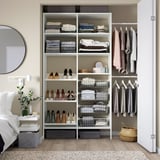 AURDAL Combinación de armario, blanco, 70 5/8-83 5/8x15 3/4x87 "