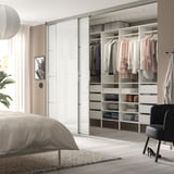 AURDAL Combinación de armario, blanco, 98 3/8x15 3/4x87 "