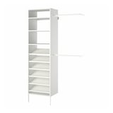 AURDAL Combinación de armario, blanco, 47 1/4-60 1/4x15 3/4x87 "