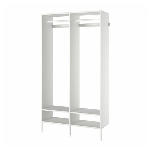 AURDAL Combinación de armario, blanco, 49 1/4x15 3/4x87 "