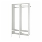 AURDAL Combinación de armario, blanco, 49 1/4x15 3/4x87 "