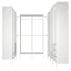 AURDAL Combinación de armario, blanco, 70 7/8-118 1/8x15 3/4x87 "