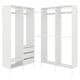 AURDAL Combinación de armario, blanco, 70 7/8-83 7/8x15 3/4x87 "